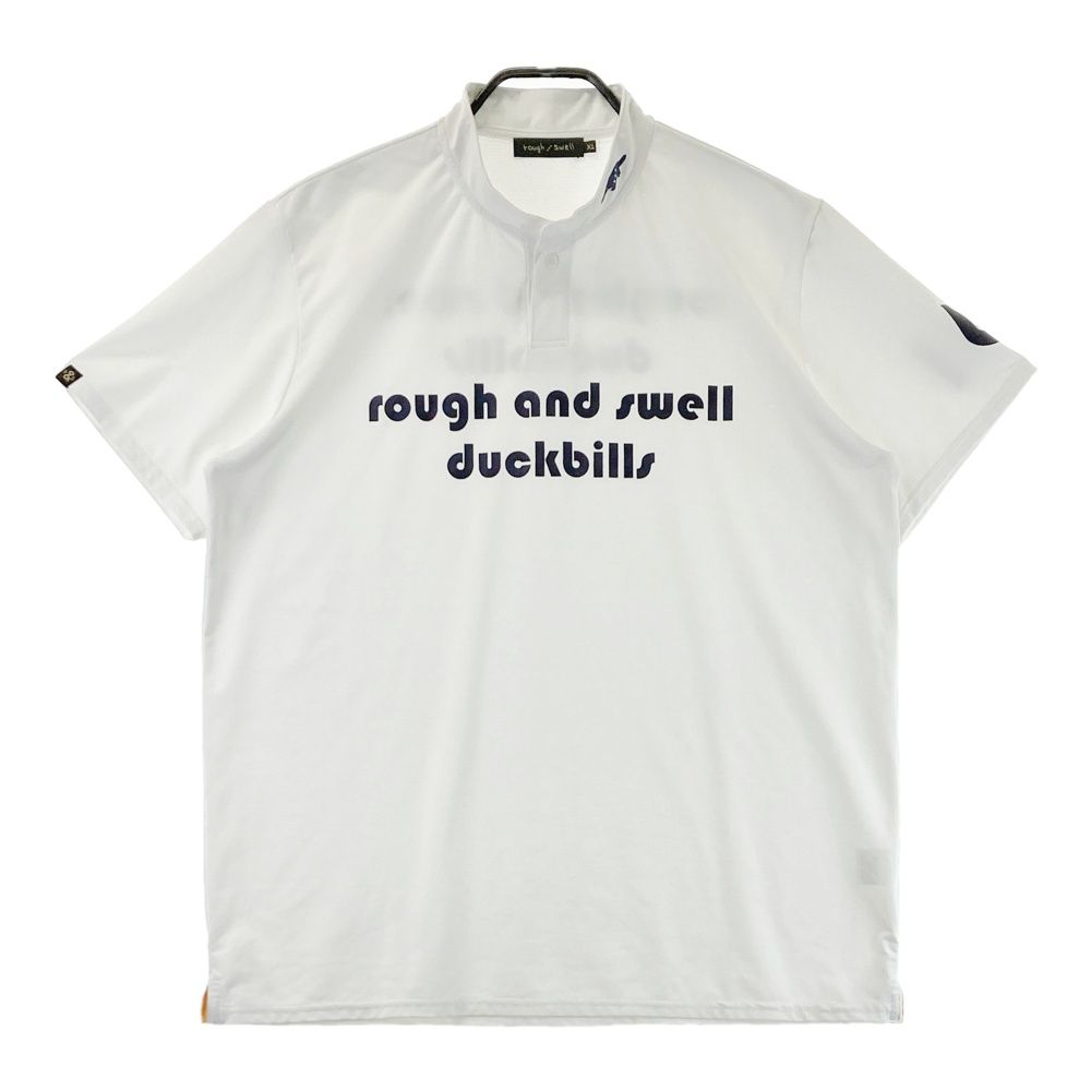 サイズ XL ROUGH-SWELL ラフアンドスウェル 半袖ポロシャツ ホワイト系 240101490296 ゴルフウェア メンズ ストスト