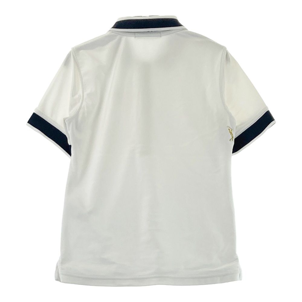 サイズ S MARK-LONA マークアンドロナ 半袖ポロシャツ ホワイト系 ゴルフウェア レディース ストスト