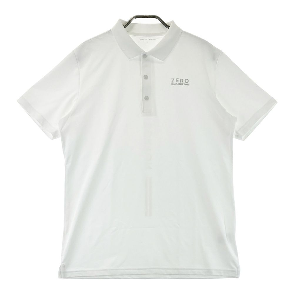 サイズ L ZERO HALLIBURTON ゼロハリバートン ZHG-A15b 半袖ポロシャツ ホワイト系 240101503521 ゴルフウェア メンズ ストスト