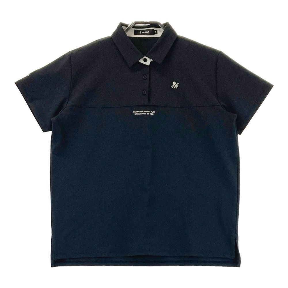サイズ M 8YARDS ハチヤーズ 半袖ポロシャツ ブラック系 240101552534 ゴルフウェア レディース ストスト
