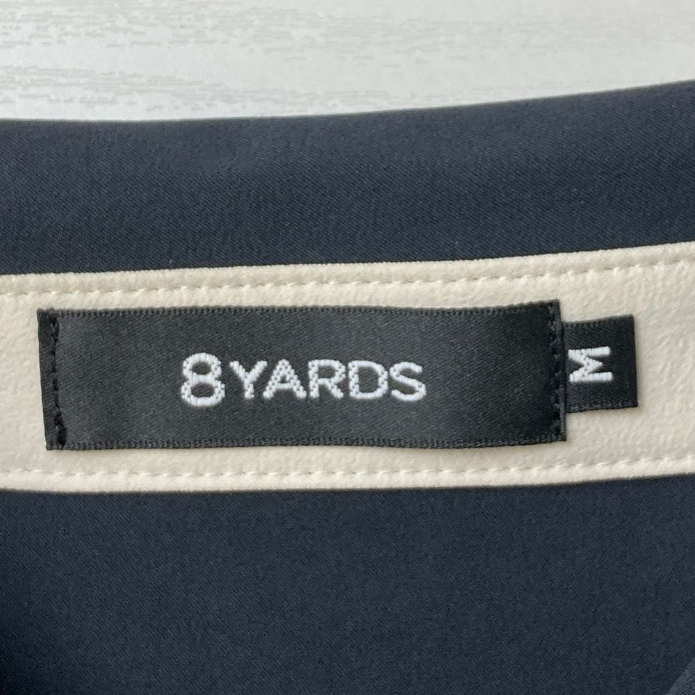  サイズ M 8 YARDS ハチヤーズ 半袖ポロシャツ ブラック系 ゴルフウェア レディース ストスト シャツ レディースウェア