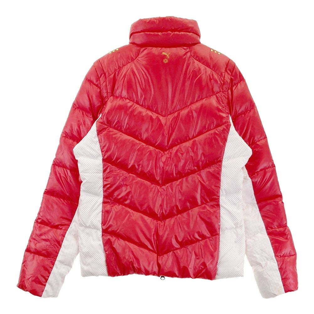 サイズ：O PUMA GOLF プーマゴルフ 2WAY ダウンジャケット レッド系