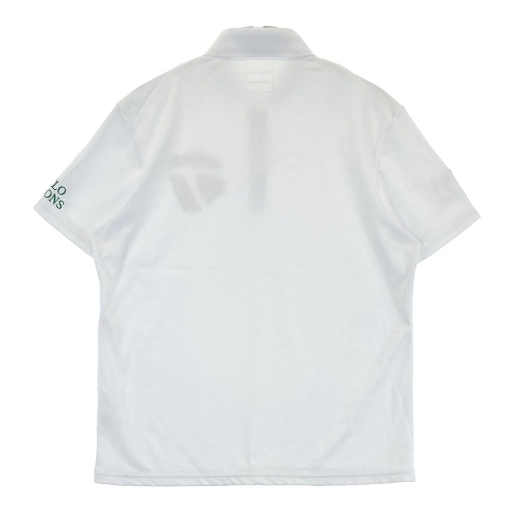 サイズ L TAYLOR MADE テーラーメイド マスターズ 半袖ポロシャツ 花柄 ホワイト系 ゴルフウェア メンズ ストスト