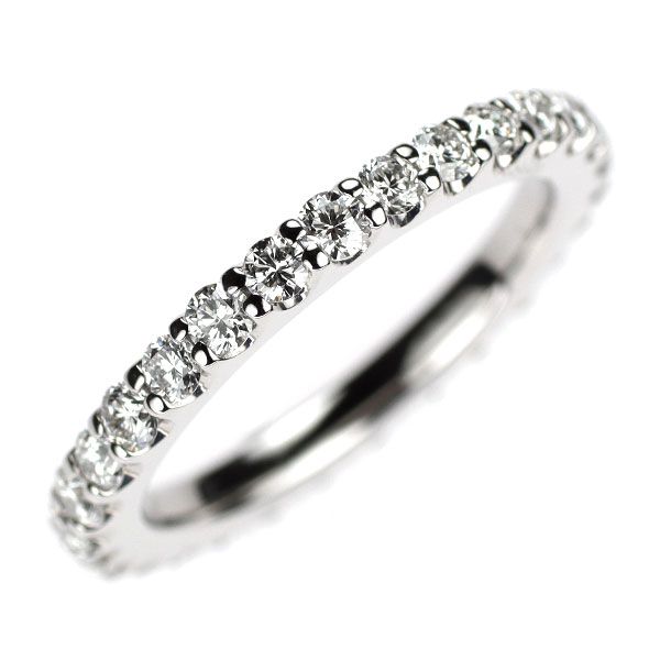 ポンテヴェキオ Pt900 ダイヤモンド リング 0.91ct フルエタニティ