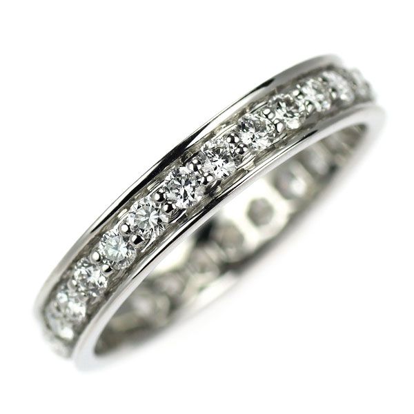 カナディアンダイヤ Pt950 ダイヤモンド リング 1.00ct フルエタニティ