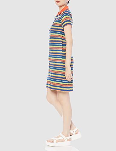  エックスガール カジュアルドレス STRIPED TERRY CLOTH S DRESS レディース オレンジ M その他 フェイスケア
