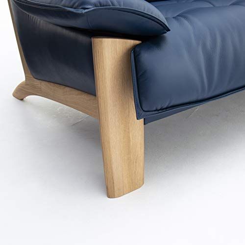 2人掛け革張りソファ