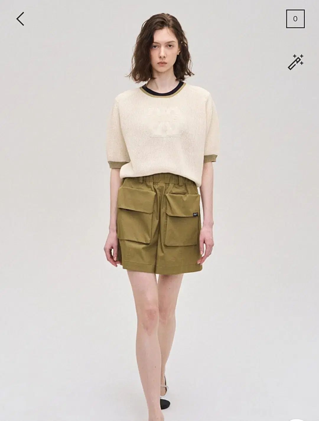 The HANDSOME SYSTEM 2025 COLOR LINE レタリング パッチ ニット 90Fサイズ