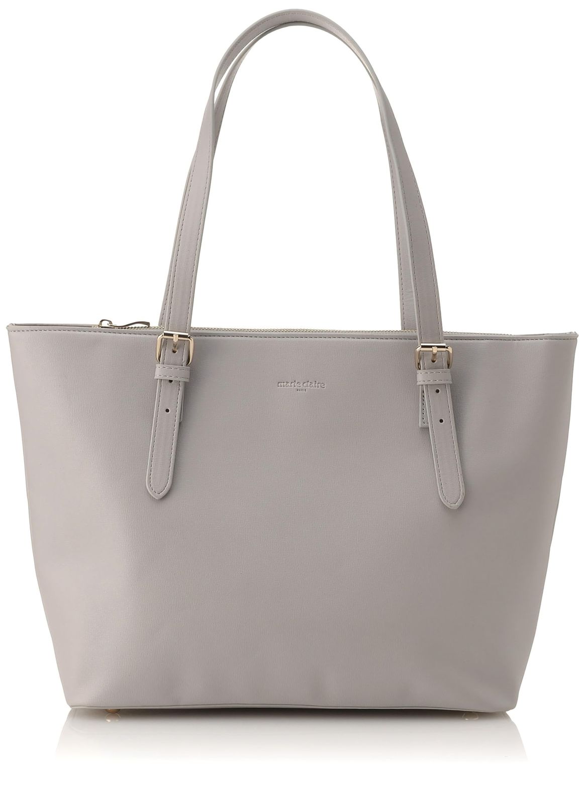 マリ クレール パリ ビジネストート Eva エバ ビジネスバッグ レディース トート リクルート A4サイズ 両アオリ 3層 軽量 大容量 グレー