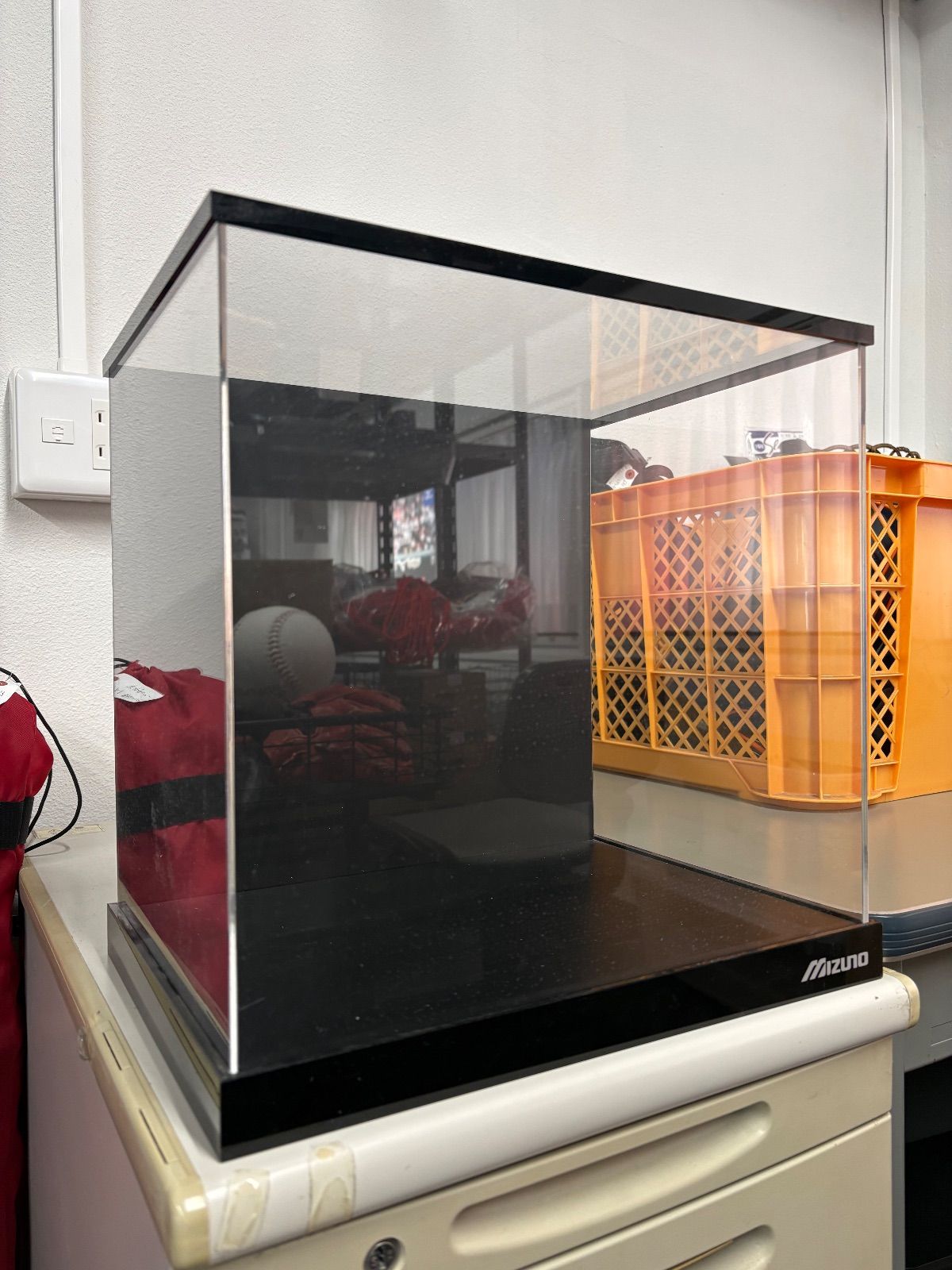 ミズノ mizuno アクリルショーケース グラブスタンド付き ボール グローブは付いておりません