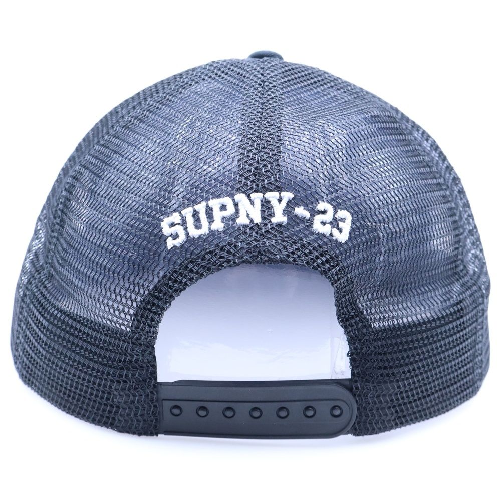 SUPREME シュプリーム 23SS HOSP Mesh Back 5-Panel Cap フロントデザイン メッシュキャップ 帽子 ブラック