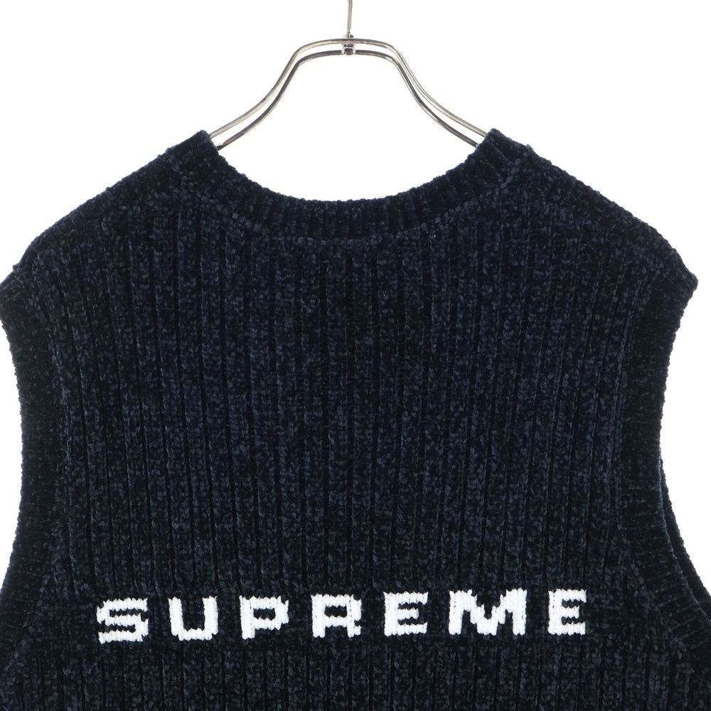 SUPREME (シュプリーム) 24AW Chenille Sweater Vest バックロゴ