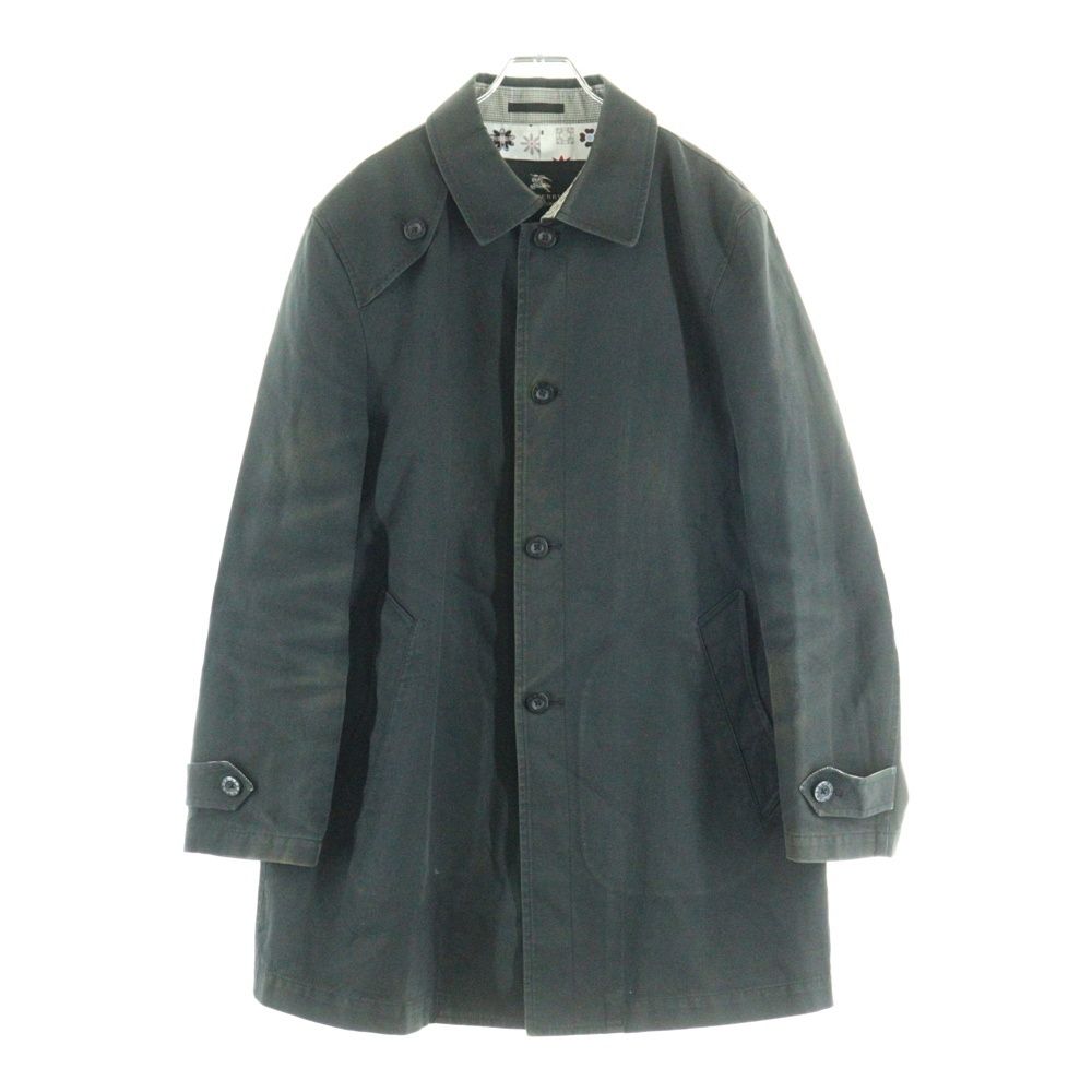 バーバリー チェック裏地 トレンチコート ブラック BURBERRY BLACK LABEL (バーバリー ブラックレーベル) 裏地チェック柄