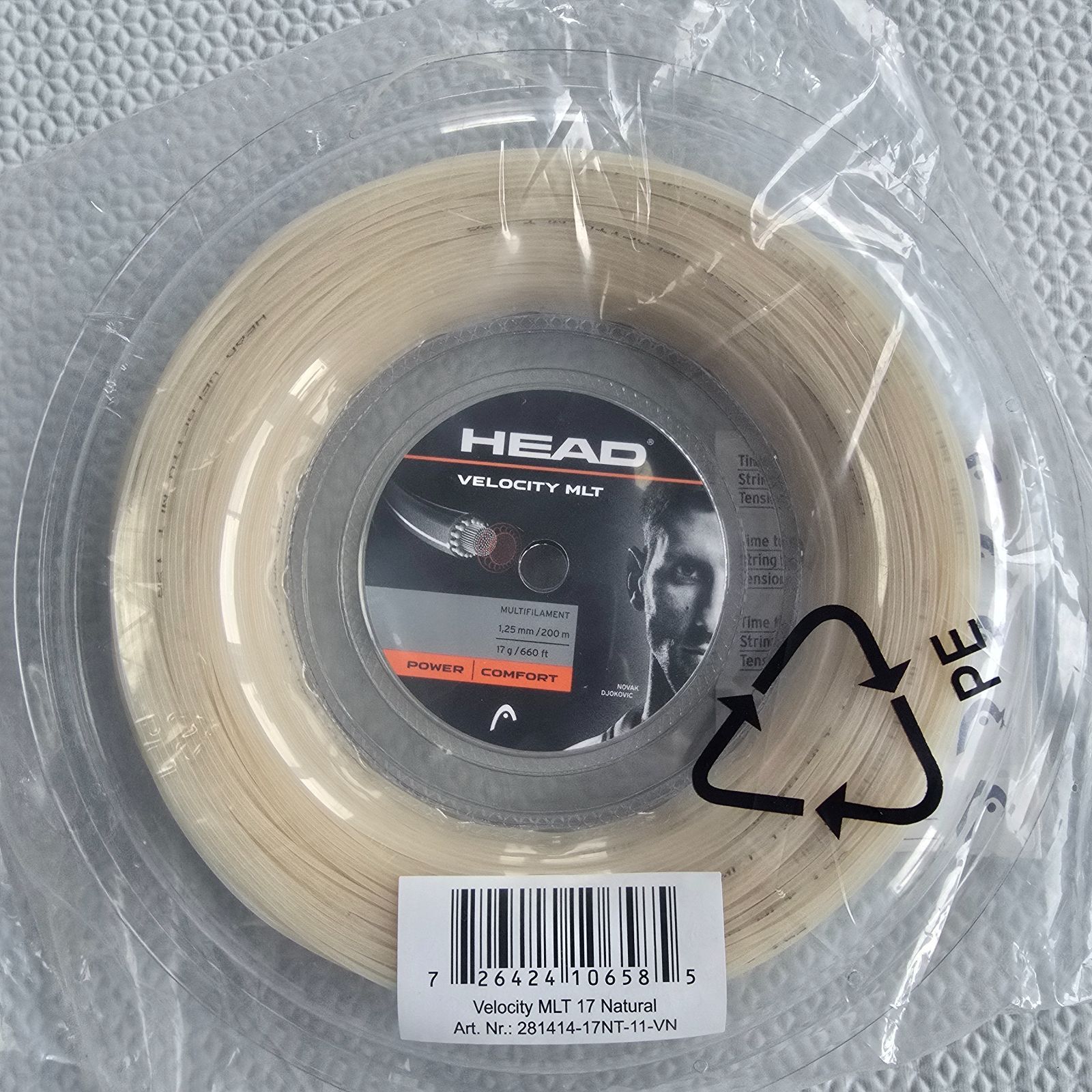 HEAD VELOCITY MLT 1.25mm ナチュラル ロール