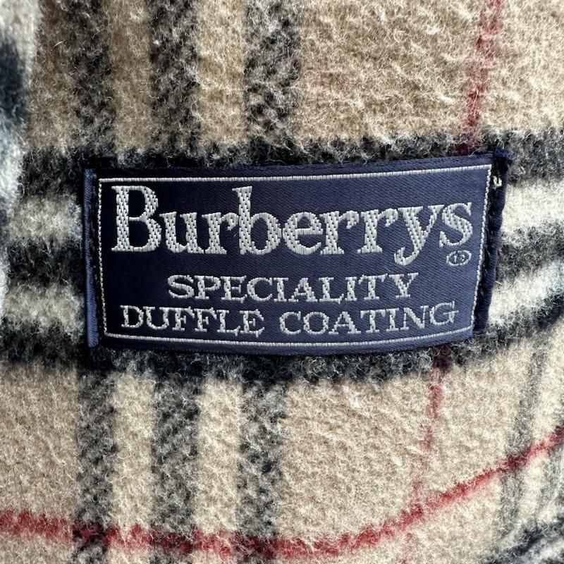 バーバリーズ 90s イングランド製 SPECIALITY DUFFLE COATING 裏 ノバ