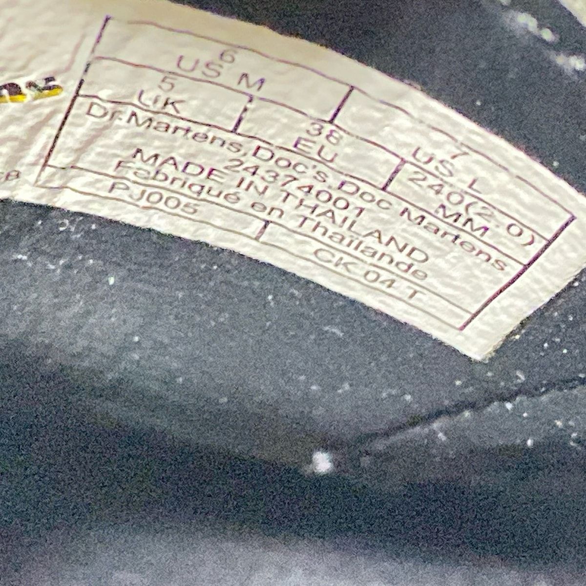  Dr.Martens ドクターマーチン シューズ UK 5 レディース - 黒 ウィングチップ レザー その他 靴