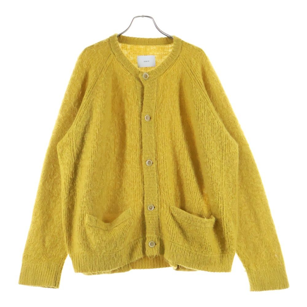 Stein シュタイン 21AW SUPER KID MOHAIR CARDIGAN スーパー キッド モヘア ニット カーディガン イエロー ST 312