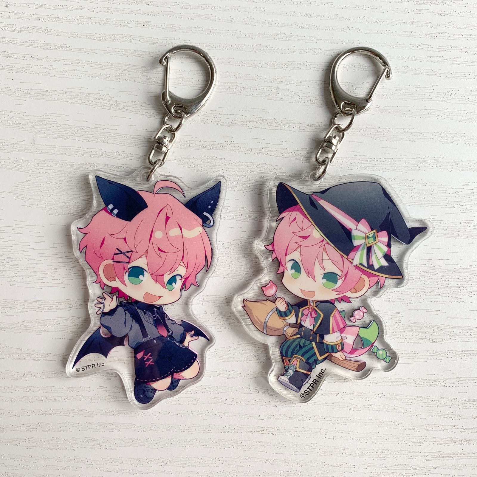 騎士X てるとくん アクリルキーホルダー セット ハロウィン チャーム