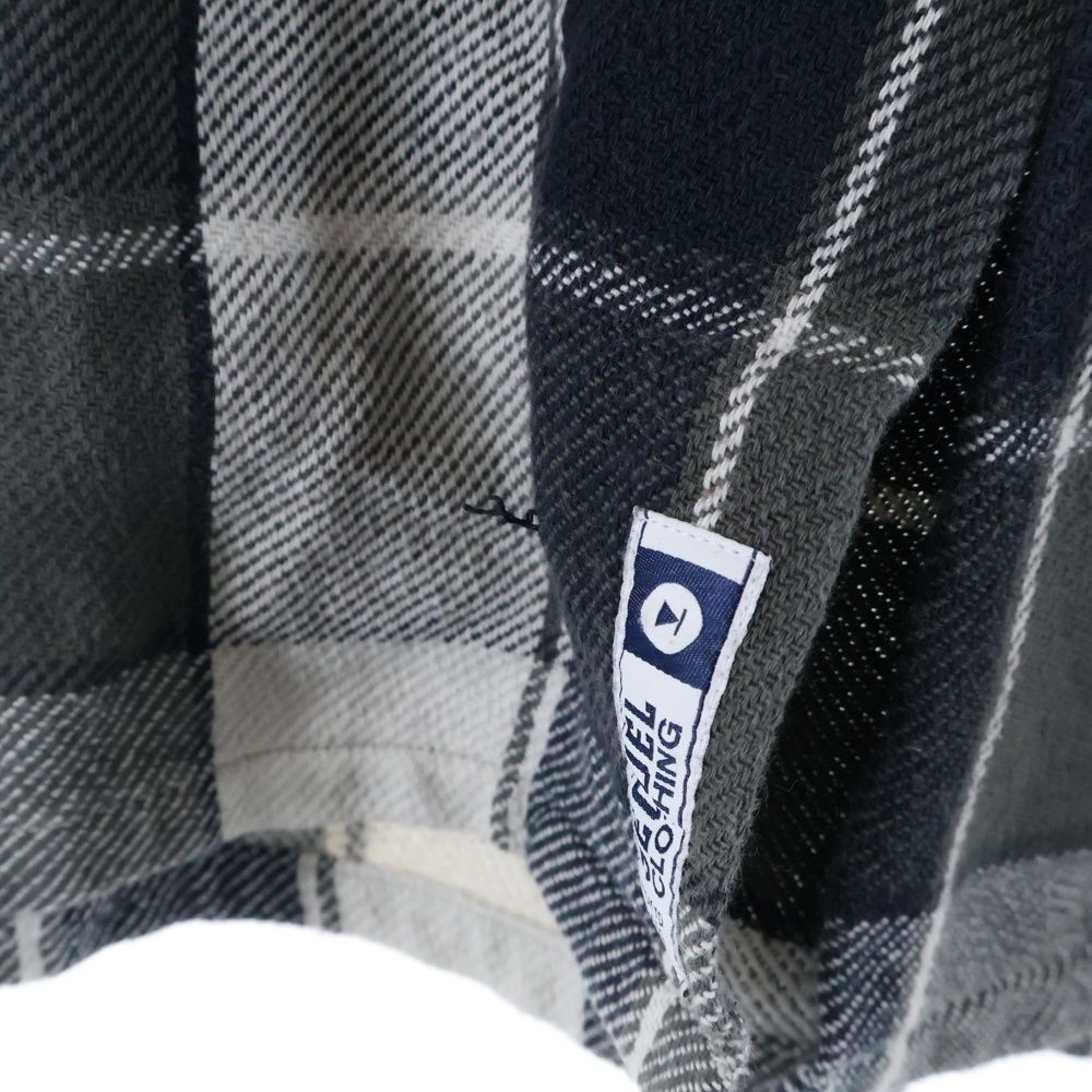 SEQUEL シークエル 21 AW CHECK NEL SHIRT チェック柄 長袖ネルシャツ グレー ブラック SQ SH 02 高検索ワード 結婚式対応