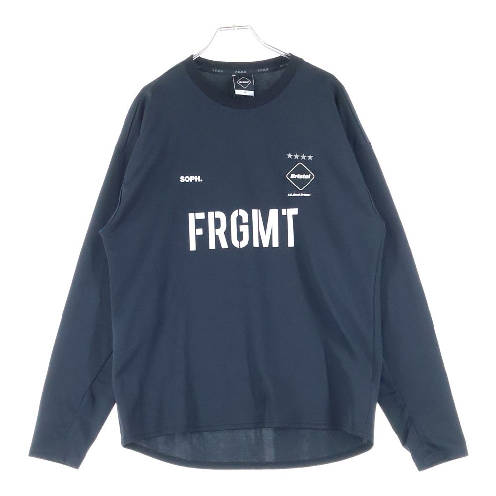 F.C.R.B. F.C.Real Bristol FCRB エフシーアールビー エフシー ルブリストル 18SS ×FRAGMENT DESIGN L S TRAINING TOP フラグメントロゴプリント長袖Tシャツ FCRB-189116