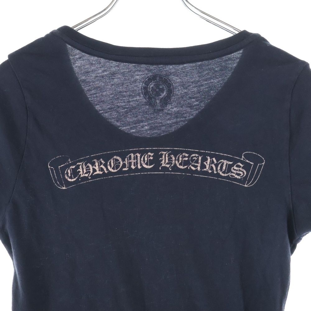 CHROME HEARTS (クロムハーツ) バックスクロールラベルプリントTシャツ