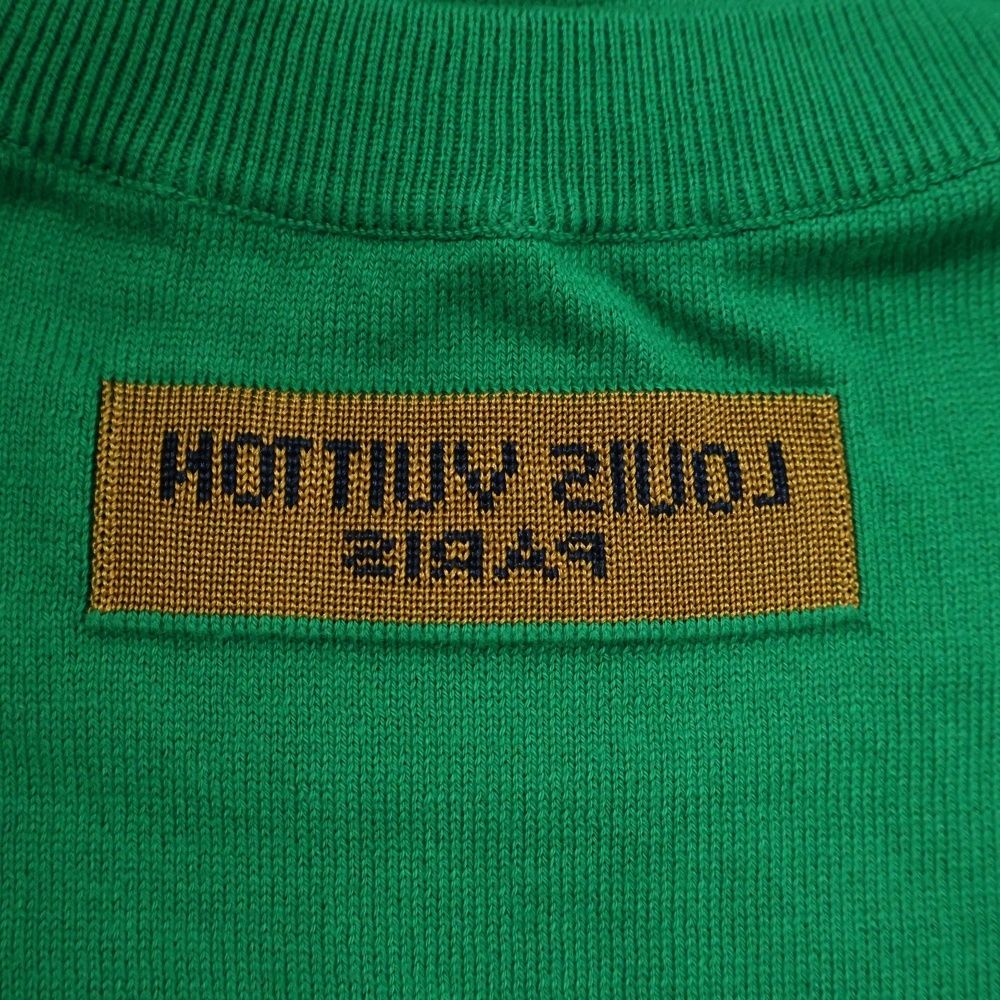 ルイヴィトン 21AW エブリデイLVクルーネック ニットTシャツ グリーン ルイヴィトン 21AW エブリデイLVクルーネック ニットTシャツ グリーン