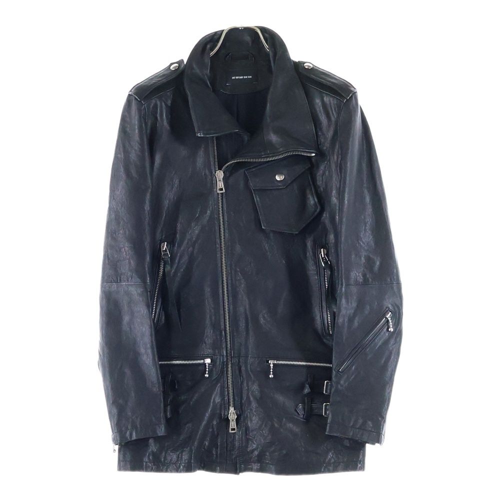 DIET BUTCHER SLIM SKIN ダイエットブッチャー スリムスキン 09AW STRANGE BIRDS ハイネック レザージャケット ブラック