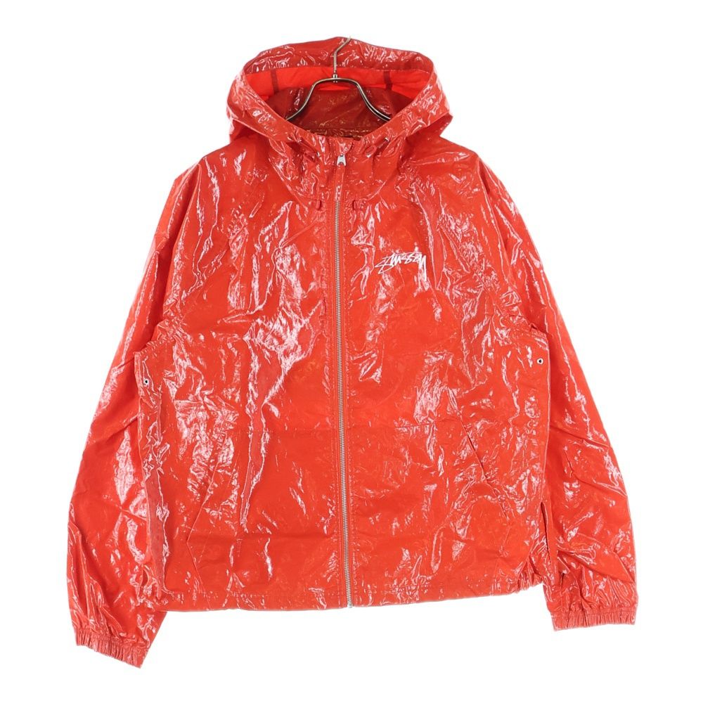STUSSY ステューシー 24SS Beach Shell Coated Ripstop 115765 ビーチシェルコーテッドリップストップジャケット レッド
