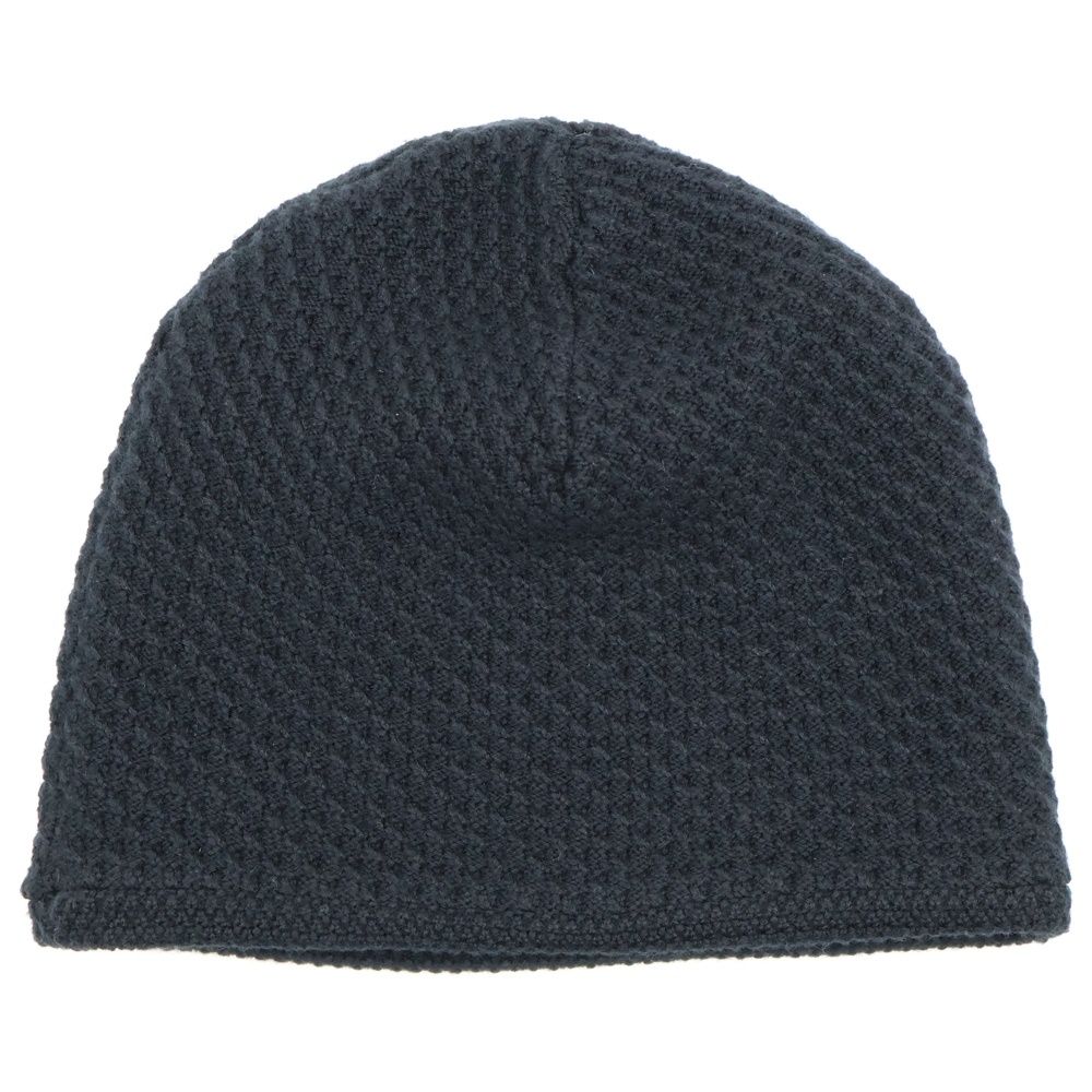 DEVOA デヴォア カシミヤ混 ウールニットキャップ ニット帽 帽子 ブラック