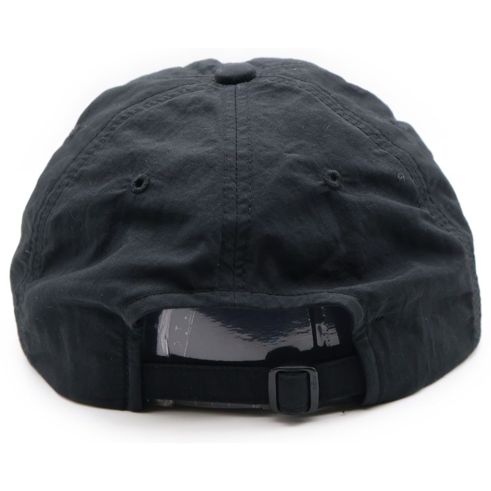 NO BRAND ノーブランド garbage ガーベッジ 4 33 ロゴ刺繍ナイロンベースボールキャップ ブラック