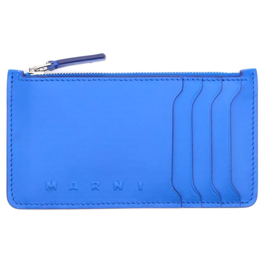MARNI マルニ 24AW ZIP CARD CASE ジップ カードケース コインケース ブルー PFMI0103U0