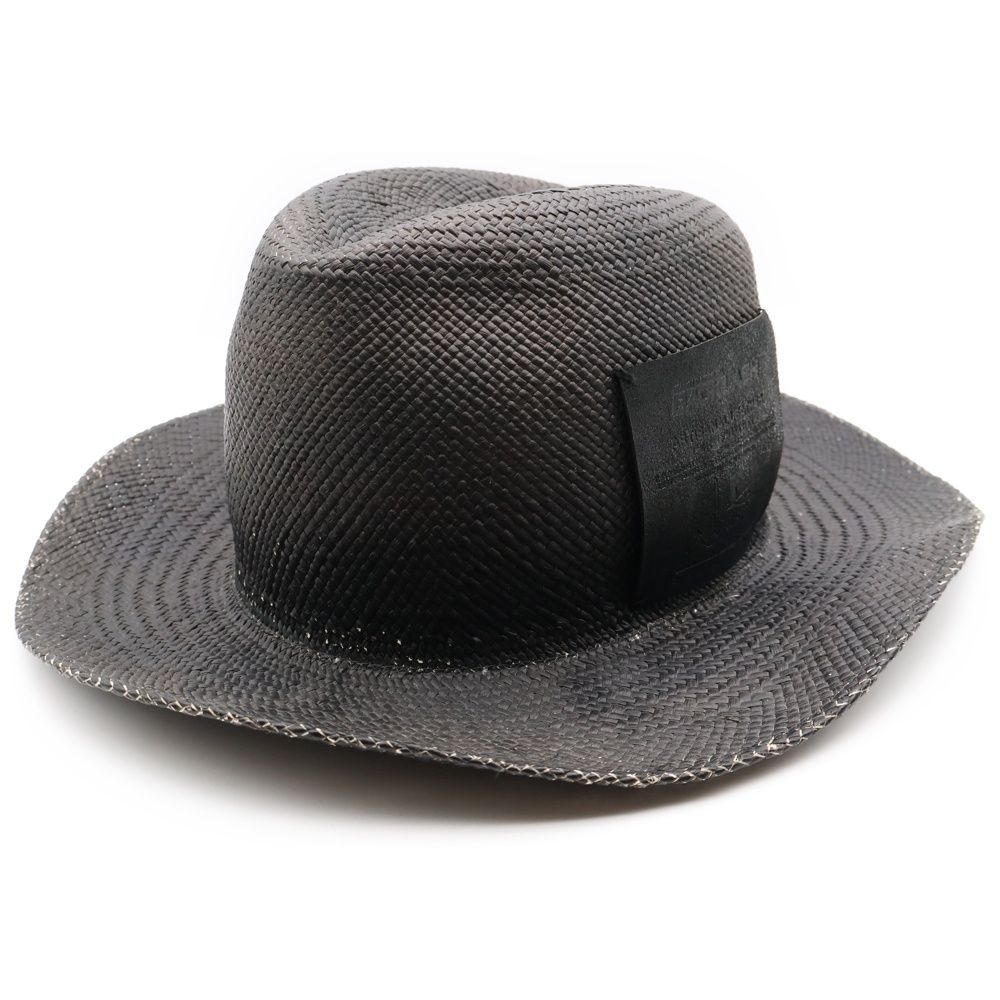 ISAMU KATAYAMA BACKLASH イサムカタヤマバックラッシュ トキヤ草 製品染 GUIDI ホースクラップ仕上げハット 帽子 ブラック 875-01