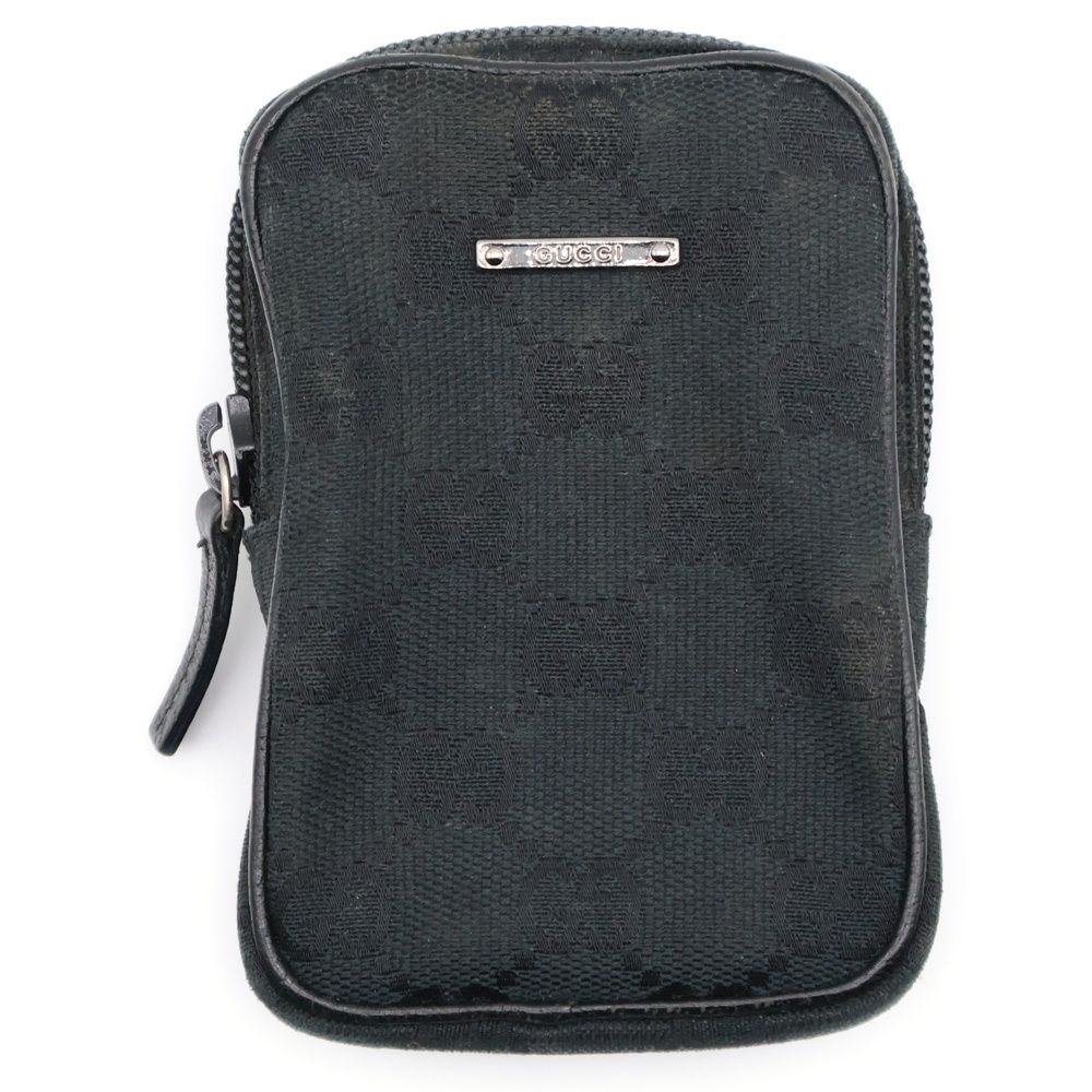 GUCCI (グッチ) GGキャンバス シガレットケース タバコケース ブラック