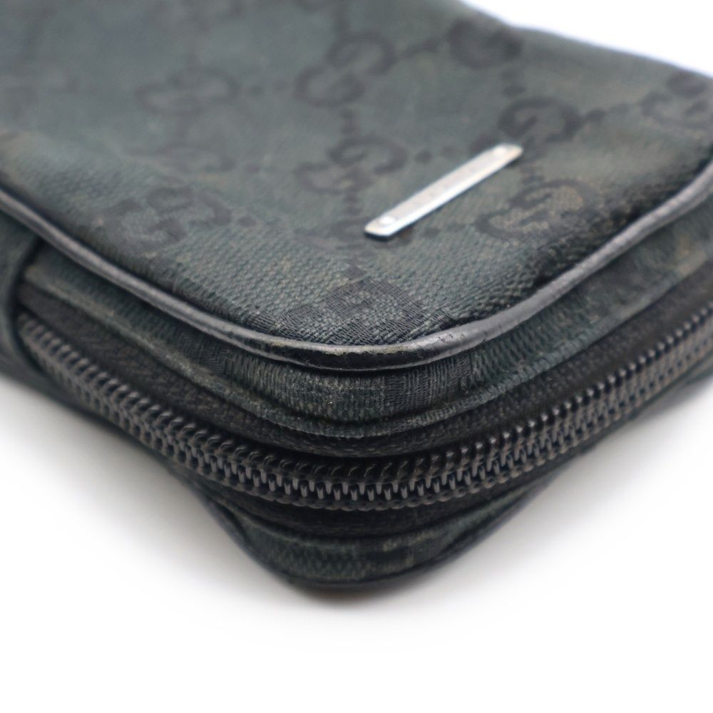 GUCCI (グッチ) GGキャンバス シガレットケース タバコケース ブラック
