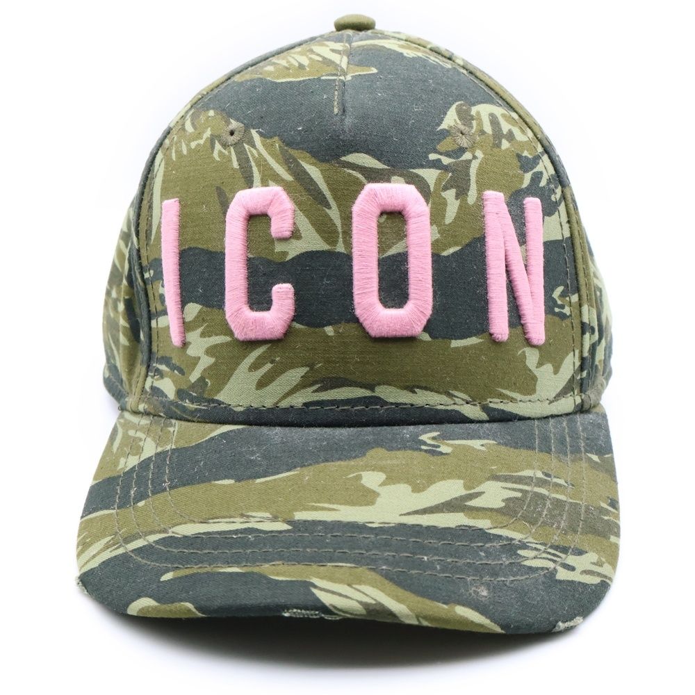 DSQUARED2 (ディースクエアード) ICON ロゴ刺繍 カモフラ 迷彩総柄