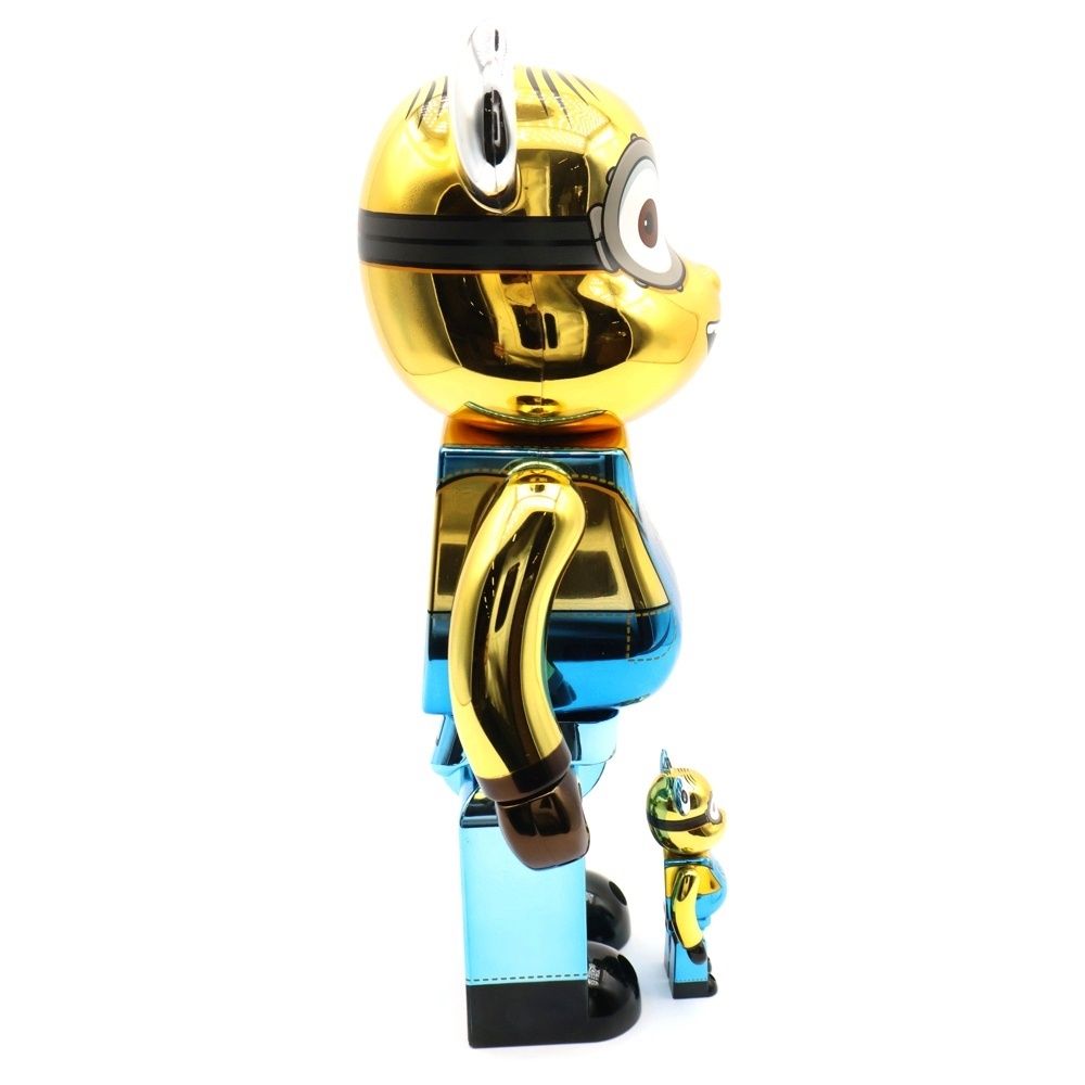 MEDICOM TOY (メディコムトイ) BE@RBRICK DAVE Chrome Ver. 100% & 400