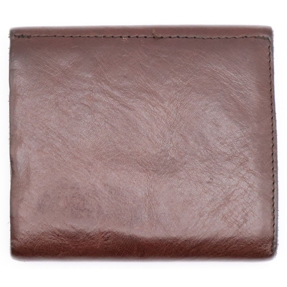 2年保証、返品可能。 RRL ダブルアールエル コンチョ付き レザーコンパクトウォレット 二つ折り財布 ブラウン 衝撃価格！