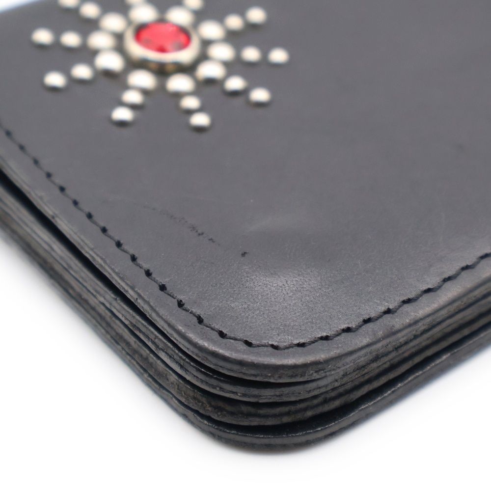 HTC (エイチティーシー) チェーン付き スタッズ レザーロング