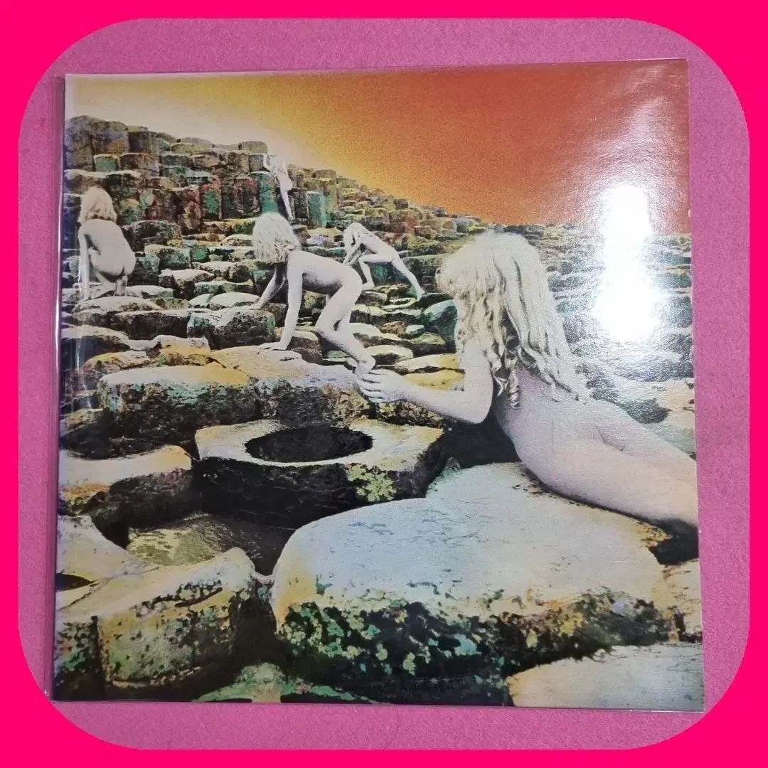 赤 ツェッペリン Houses of the Holy LP M
