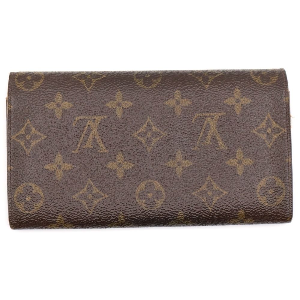 LOUIS VUITTON ルイヴィトン ポシェット ポルト モネ クレディ PVCレザー ロングウォレット 財布 ブラウン M61725 TH1003