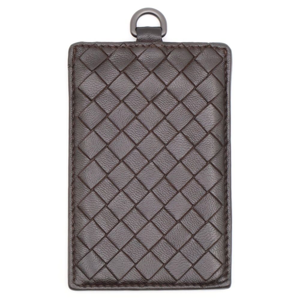 BOTTEGA VENETA ボッテガヴェネタ イントレチャート パスケース カードケース レザー ブラウン