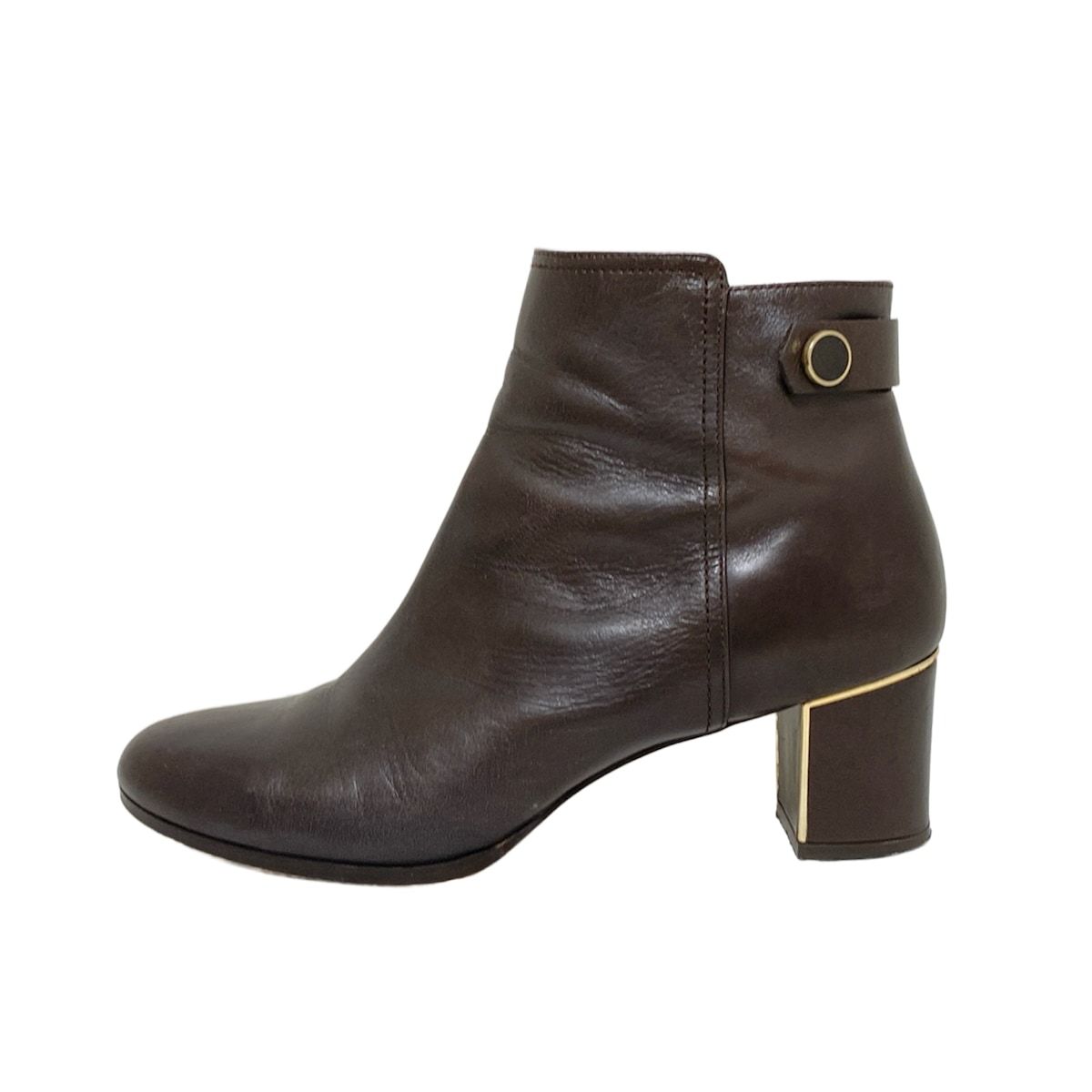 マッキントッシュフィロソフィー ショートブーツ 23 1 2 レディース ダークブラウン レザー