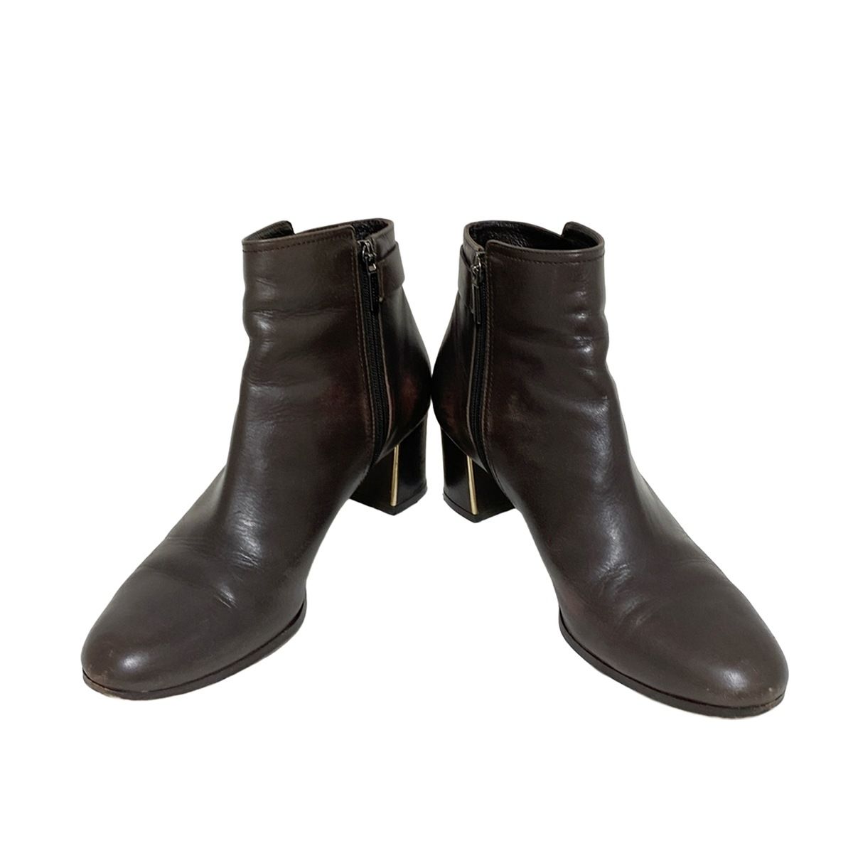 マッキントッシュフィロソフィー ショートブーツ 23 1 2 レディース - ダークブラウン レザー