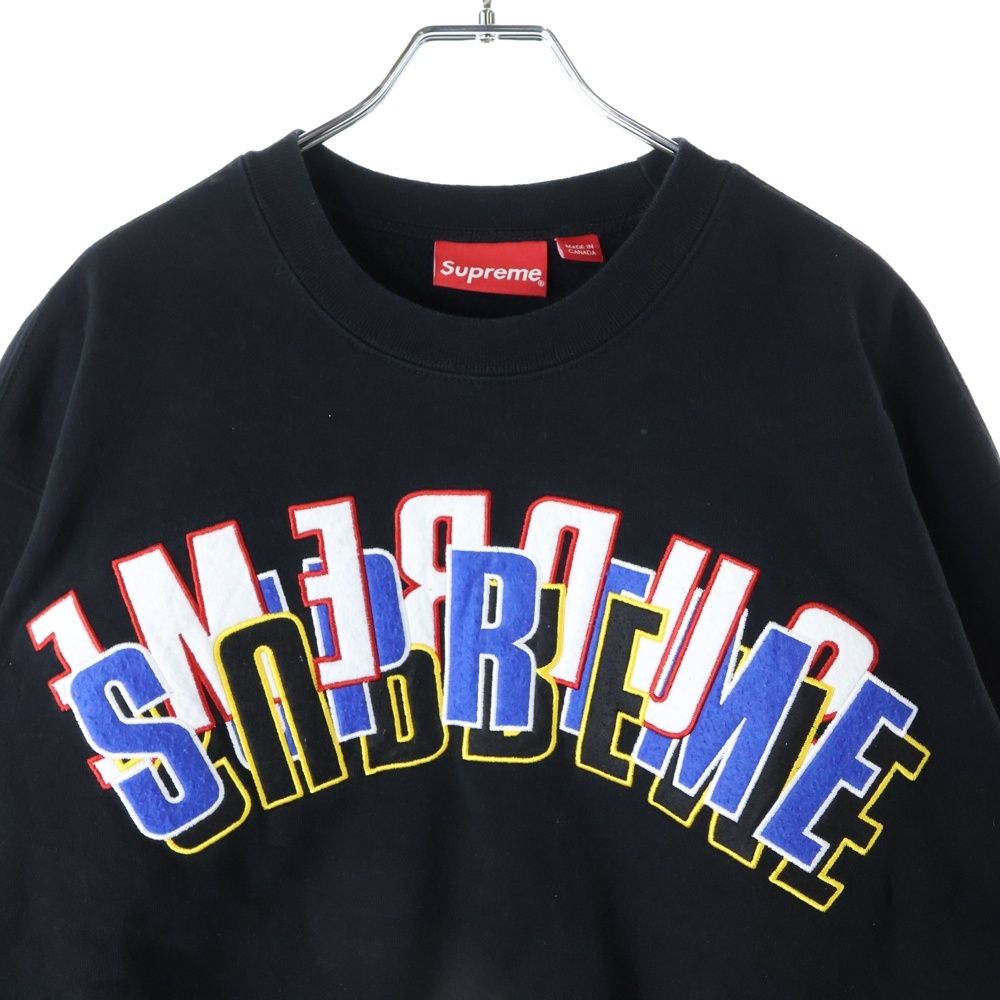 SUPREME (シュプリーム) 21SS Stacked Crewneck スタックロゴ クルー