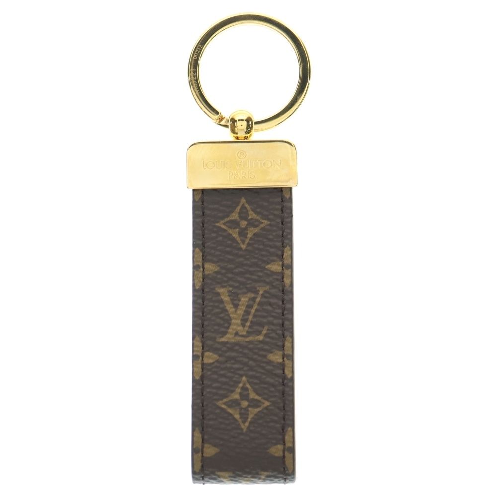 LOUIS VUITTON ルイヴィトン モノグラム ポルトクレ ドラゴンヌ バッグチャーム キーリング キーホルダー M 65221 ゴールド金具