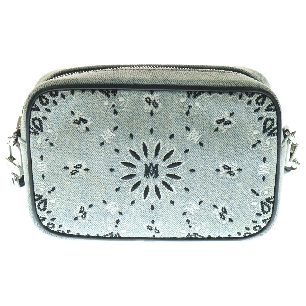 AMIRI キャンバス　バンダナ　バックパック　ペイズリー　アミリ AMIRI - Leather-Trimmed Embroidered Canvas Backpack Amiri