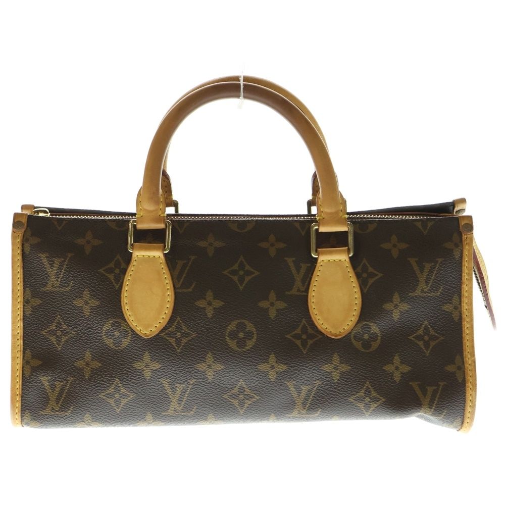 LOUIS VUITTON ルイヴィトン ポパンクール モノグラム PVC レザー ハンドバッグ ゴールド金具 ブラウン M40009