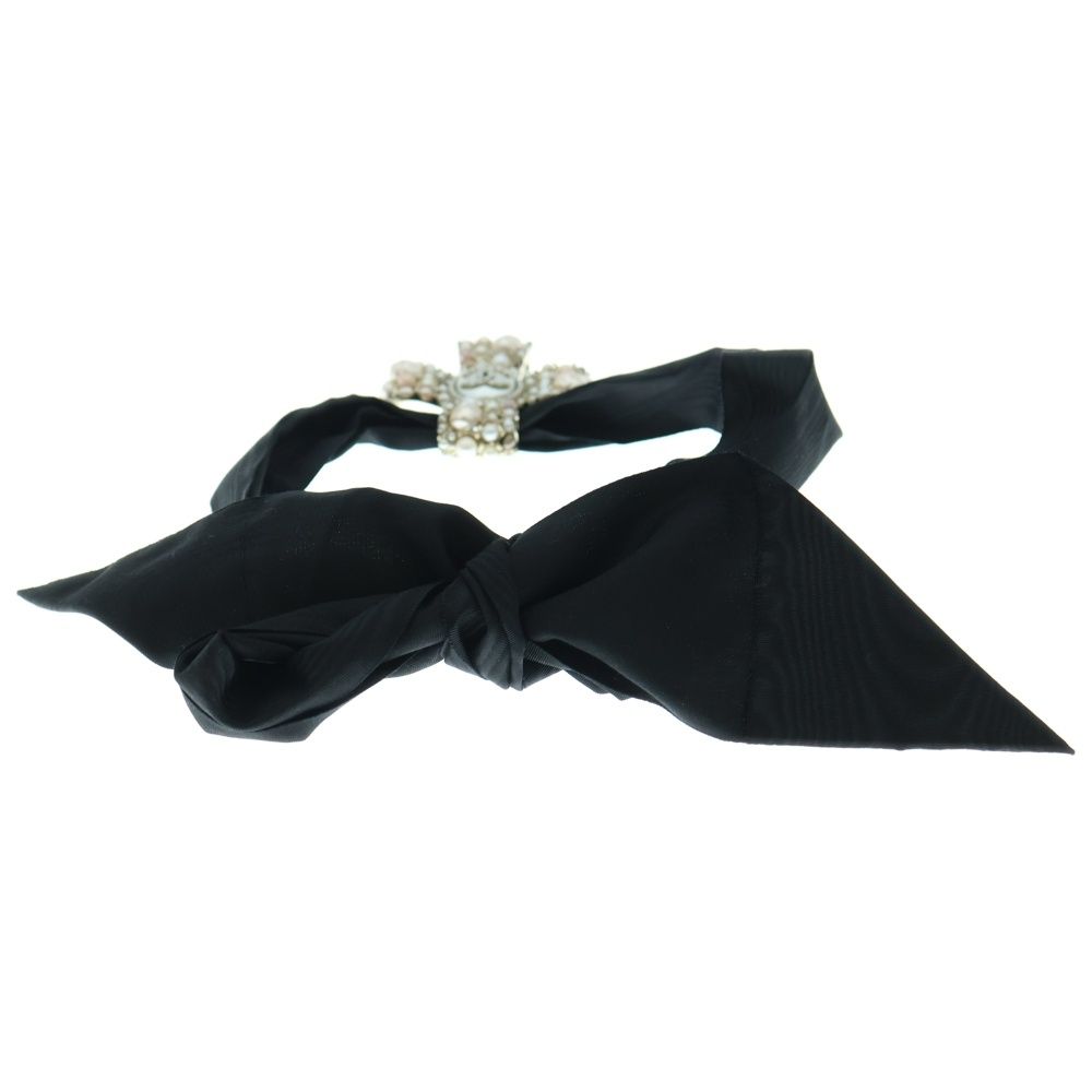 CHANEL シャネル ココマーク フェイクパール チョーカー ネックレス ピンク×ゴールド ブラック