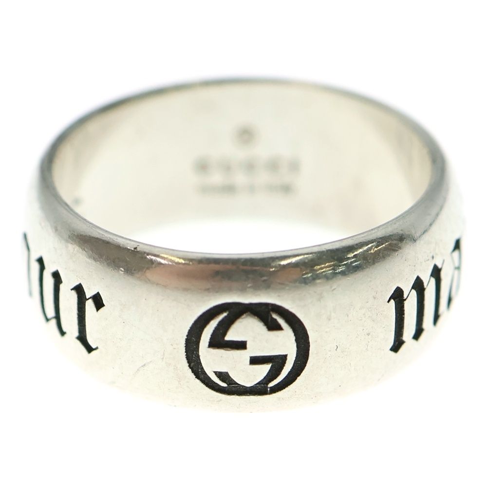 GUCCI グッチ Maison de I amour GGロゴ刻印 リング シルバー