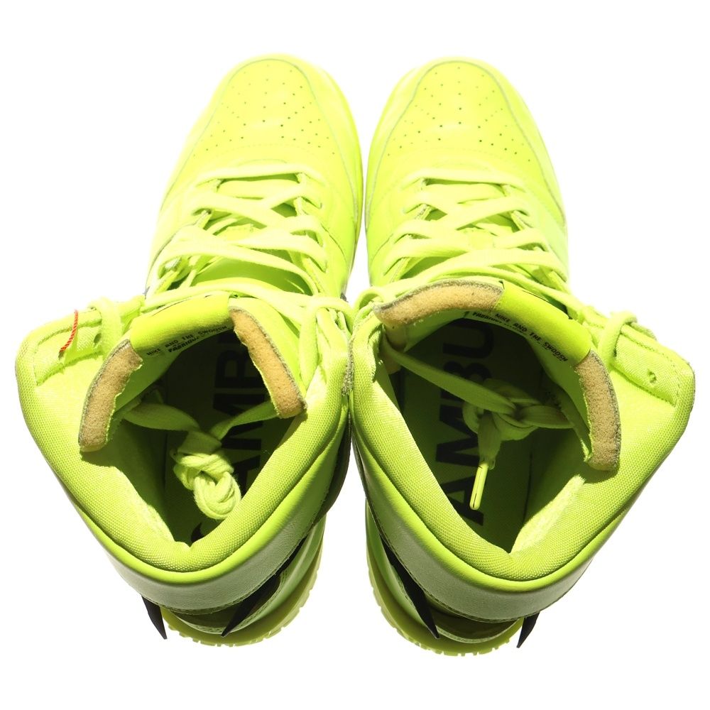 NIKE (ナイキ) ×AMBUSH DUNK HIGH FLASH LIME CU7544-300 × アン